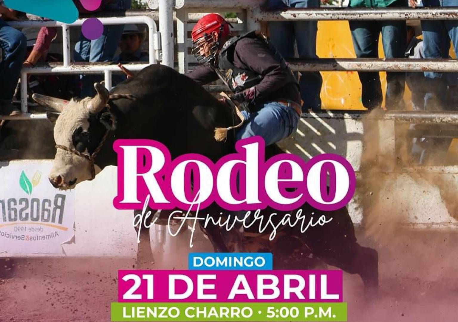Invitan al Rodeo de Aniversario esta tarde de domingo en el Lienzo Charro  